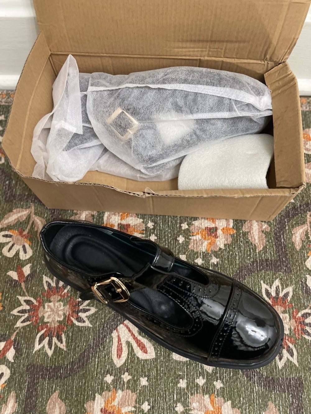 NWT Mary Jane Shoes Womens Flat Shoes Round Toe Memory Foam Casual Dress Shoes - Picture 7 of 10